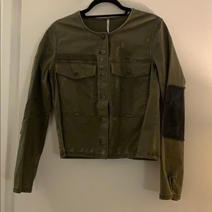 Free People Cargo Jacket with Black Elbow Patches